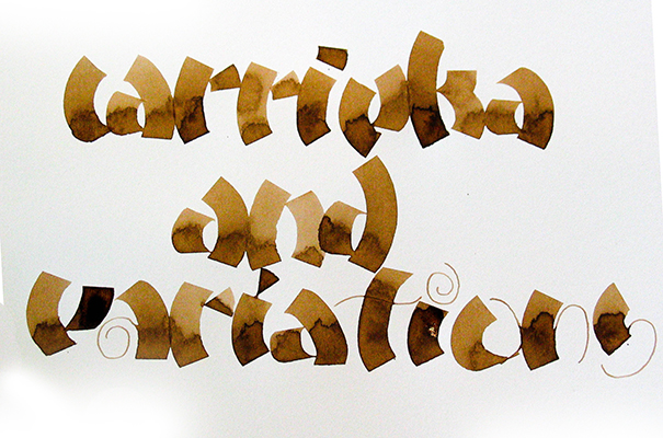 Carrie-oka Lettering. 